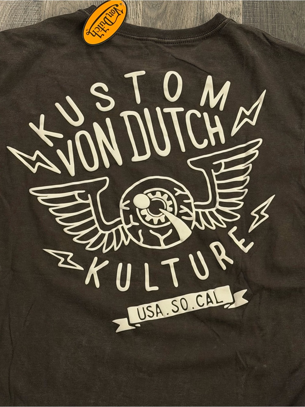 Von Dutch Kids' Kustom Kulture Graphic Tee - Brown